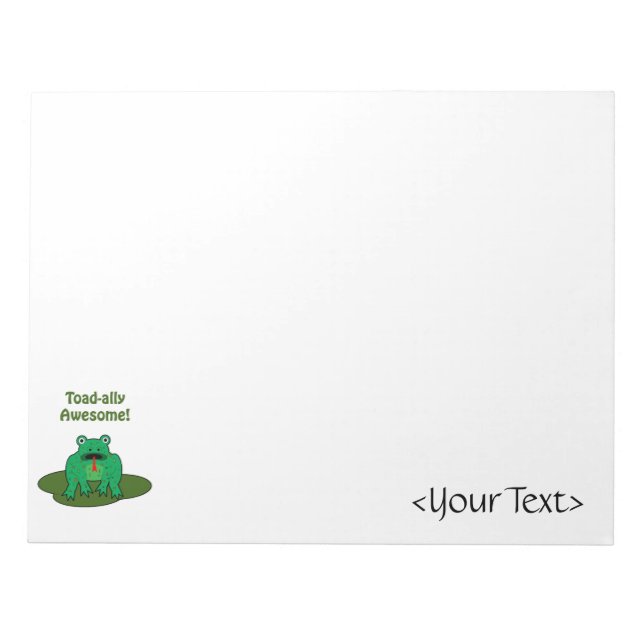 Toad-ally Awesome Notepad (Front)