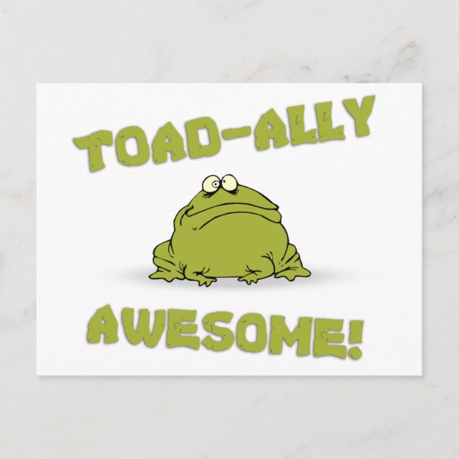 Toad-ally Awesome Postcard (Front)