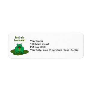 Toad-ally Awesome Return Address Label