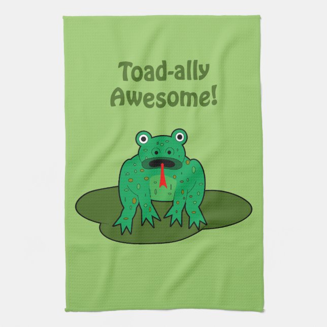 Toad-ally Awesome Tea Towel (Vertical)