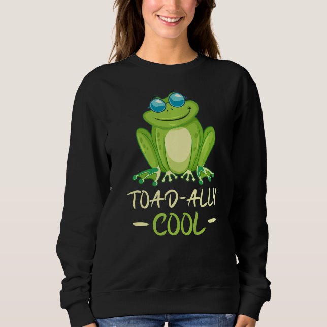 Toad ally cool frog   sweatshirt (Front)