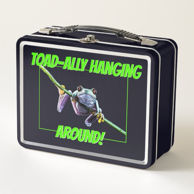 Toad- ally hanging around metal lunch box (Front)
