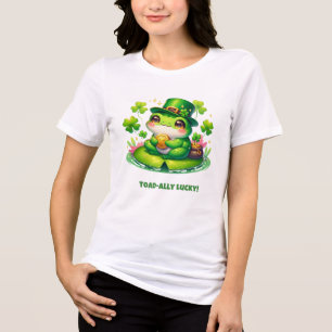 Toad-ally Lucky – Cute St. Patrick’s Day Frog Tri-Blend Shirt