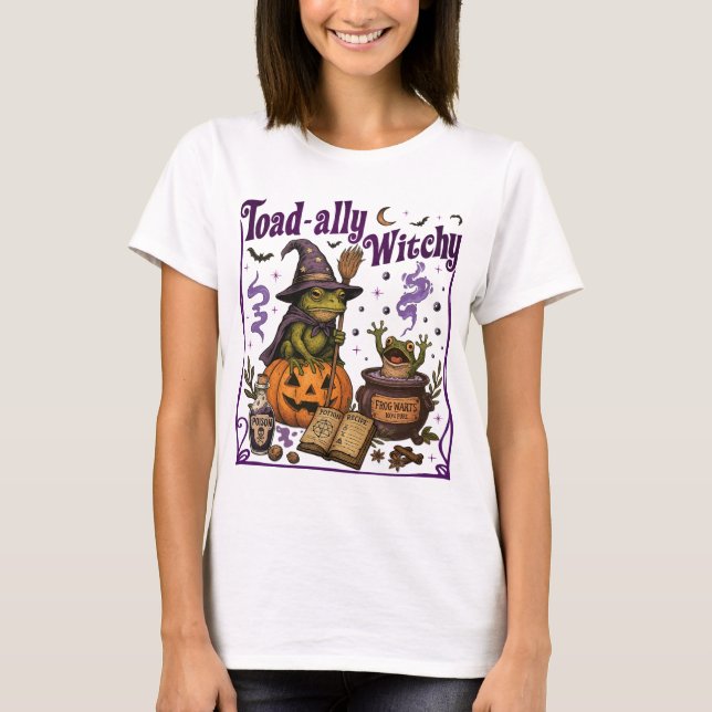 Toad-ally Witchy Halloween Shirt (Front)