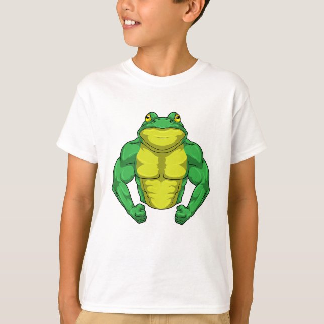 Toad as Bodybuilder with big Muscles T-Shirt (Front)