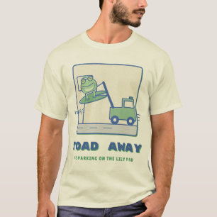 Toad Away Tow Truck Frog Pun T-Shirt