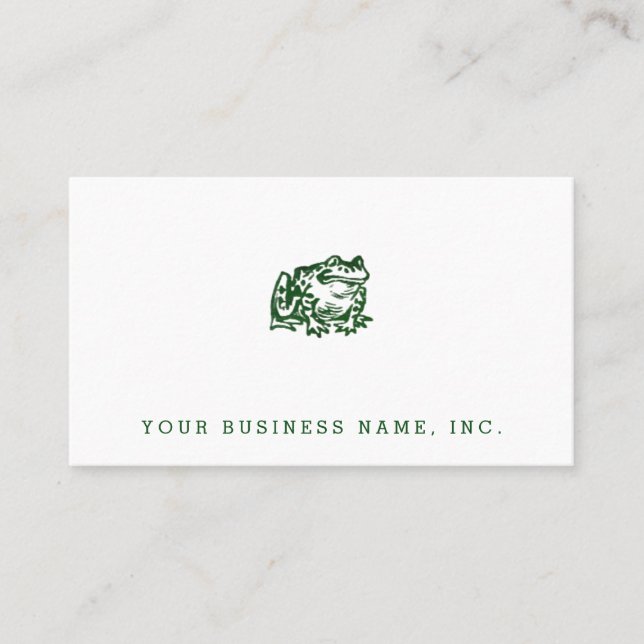 Toad Business Card (Front)