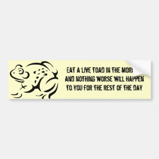 Toad Eater Bumper Sticker
