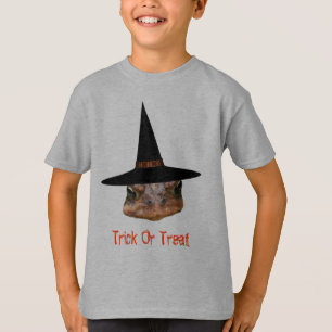 Toad Face Witch Hat Halloween Cute T-Shirt