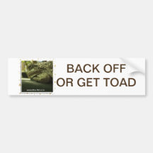 TOAD FOR THE ROAD BUMPER STICKER