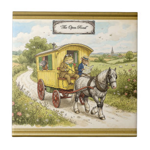 Toad Mole and Ratty on the Open Road Ceramic Tile