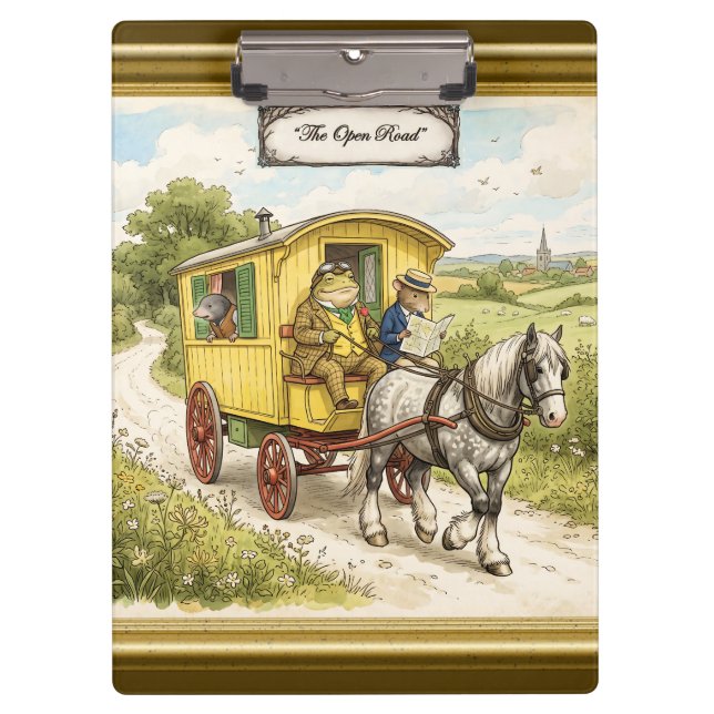 Toad Mole and Ratty on the Open Road Clipboard (Front)