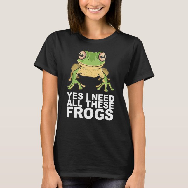 Toad Pet Studying Frog Collector T-Shirt (Front)