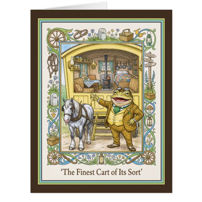 Toad Showing Off the inside of the Yellow Caravan (Front)