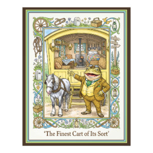 Toad Showing Off the inside of the Yellow Caravan Photo Print