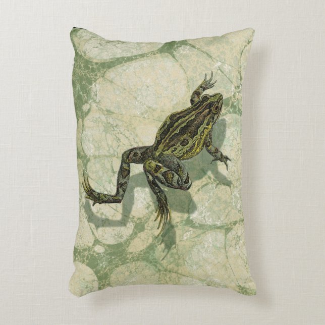 Toad Swinning in the Water Decorative Cushion (Front(Vertical))