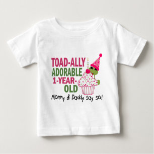 Toadally Adorable 1-Year Old Baby T-Shirt
