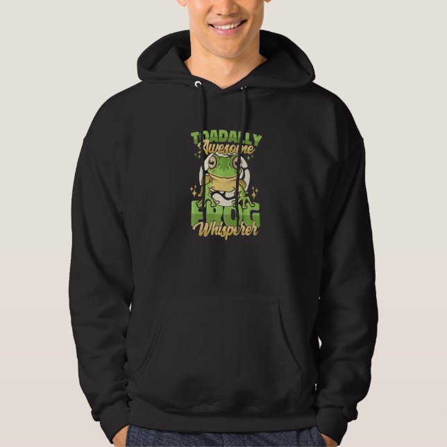 Toadally Awesome Frog Whisperer Frog  Kids Hoodie (Front)