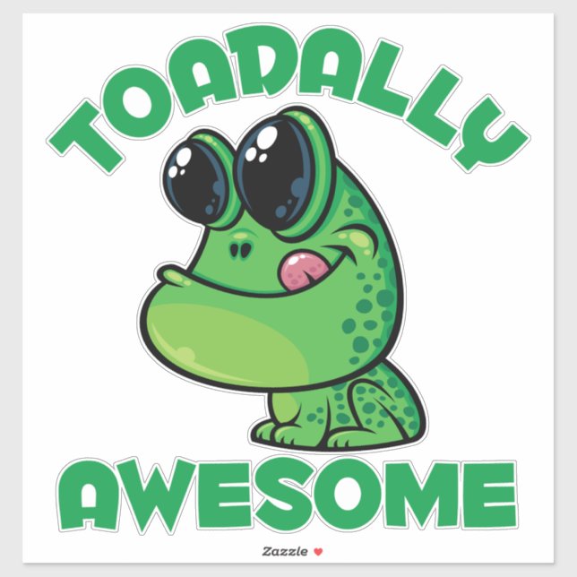 Toadally Awesome Happy Cartoon Toad (Sheet)