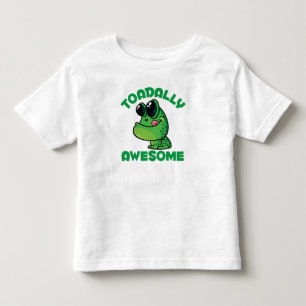 Toadally Awesome Happy Cartoon Toad Toddler T-Shirt