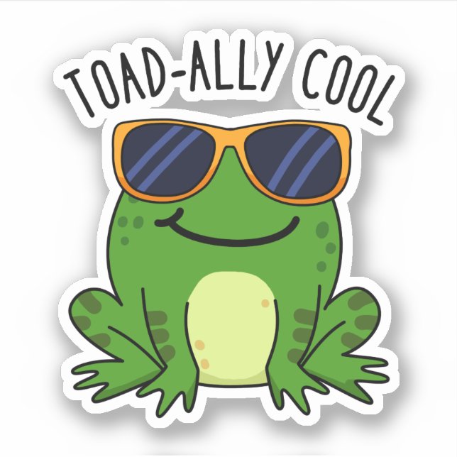 Toadally Cool Funny Toad Pun  (Front)