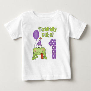 Toadally Cute Frog 1st Birthday Baby T-Shirt