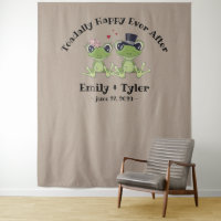 ©Toadally Happy After Frog Couple Rustic Wedding