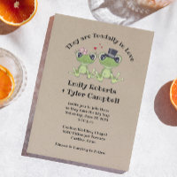 ©Toadally in Love Frog Couple Rustic Wedding