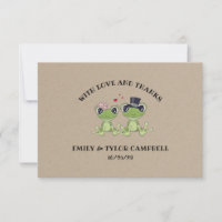 ©Toadally in Love Frog Couple Rustic Wedding