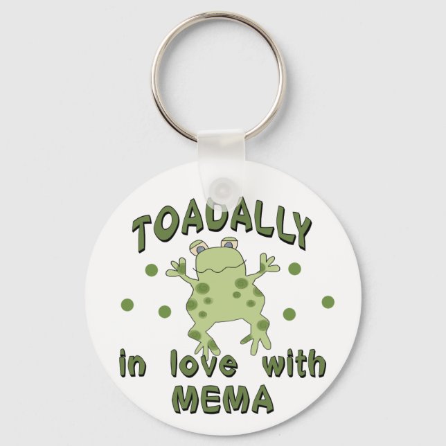 TOADALLY Love Mema Frog Key Ring (Front)