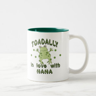 TOADALLY Love Nana Frog Two-Tone Coffee Mug
