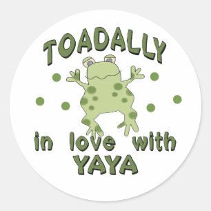 TOADALLY Love YaYa Frog Classic Round Sticker