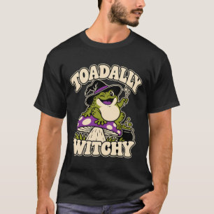Toadally Witchy Cute Toad Witch Hat T-Shirt