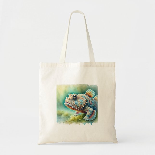 Toadfish 091024AREF119 - Watercolor Tote Bag (Front)