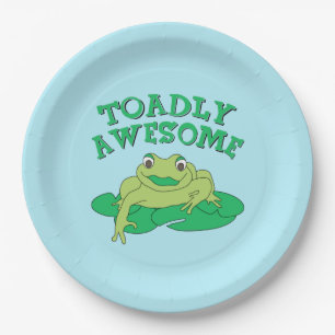 TOADly Awesome  Paper Plate