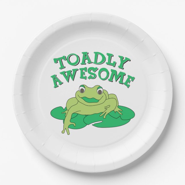 TOADly Awesome  Paper Plate (Front)