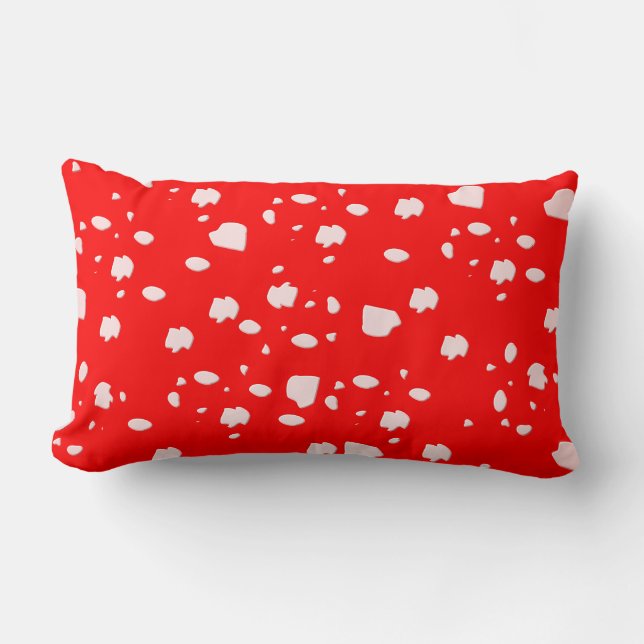 Toadstool  art lumbar cushion (Front)