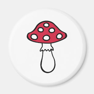 Toadstool fly agaric magnet