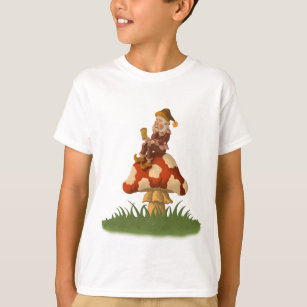 toadstool gnome kids t-shirt