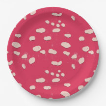 Toadstool Mushroom Texture Party Plate