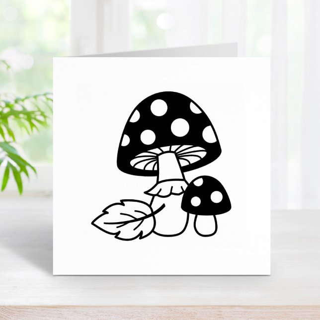 Toadstool Mushrooms Rubber Stamp (Creator Uploaded)