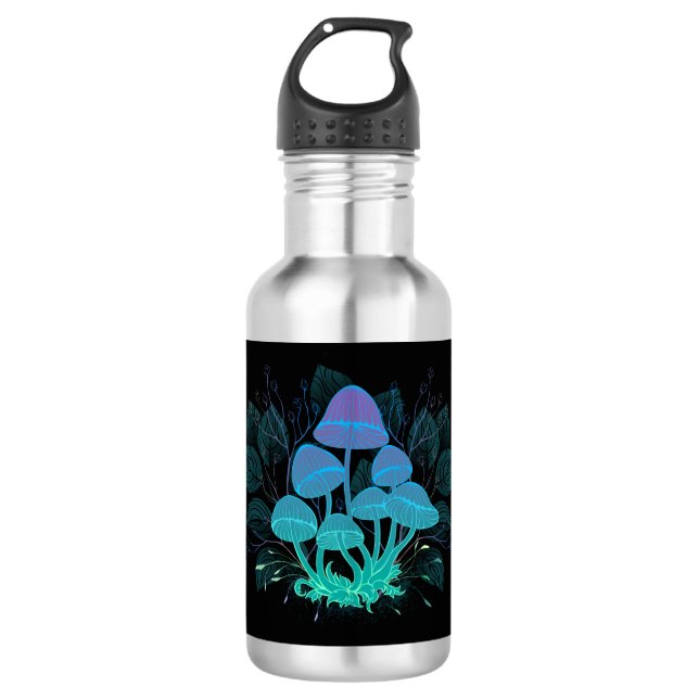 Toadstools in Bushes 532 Ml Water Bottle (Front)