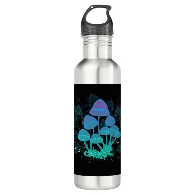 Toadstools in Bushes 710 Ml Water Bottle (Front)