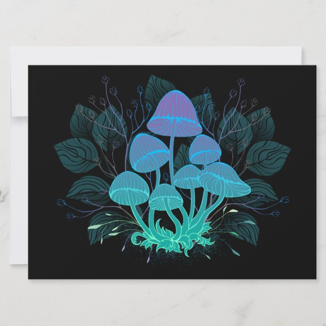 Toadstools in Bushes Announcement (Front)