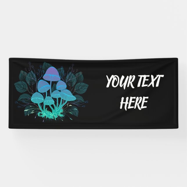 Toadstools in Bushes Banner (Horizontal)