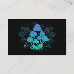 Toadstools in Bushes Business Card