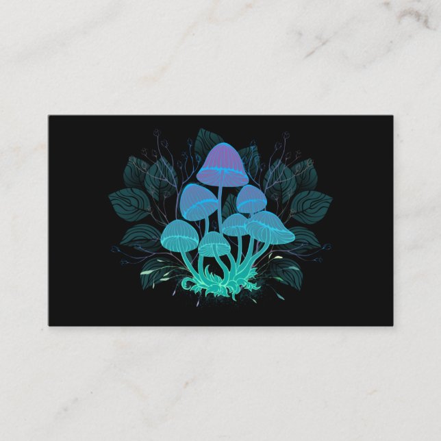 Toadstools in Bushes Business Card (Front)