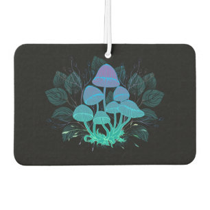 Toadstools in Bushes Car Air Freshener