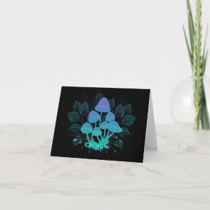 Toadstools in Bushes Card