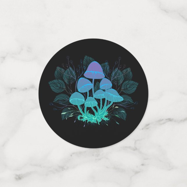 Toadstools in Bushes Confetti (Small Back)